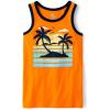 The Children’s Place Boys’ Sleeveless Tank Top Shirt(Dragon Fire Palms)