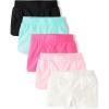 The Children’s Place Girls’ Athletic Pull on Shorts(Multicolor 5-pack)