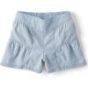 The Children’s Place Girls’ Pull on Denim Shorts(Dream Wash Tiered)