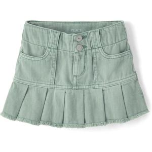 The Children’s Place Girls’ Everyday Denim Skirts and Skorts(Mint Taffy Skort)