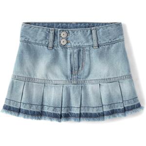 The Children’s Place Girls’ Everyday Denim Skirts and Skorts(Twyla Wash Skort)