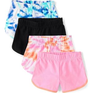 The Children’s Place,Girls,Knit Dolphin Shorts,Tiara Pink 4-Pack,Medium