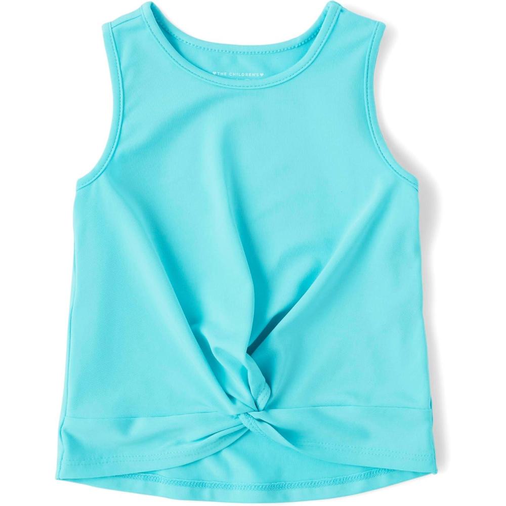 imageThe Childrens Place Baby Girls and Toddler Active Twist Front Tank TopTime for Teal