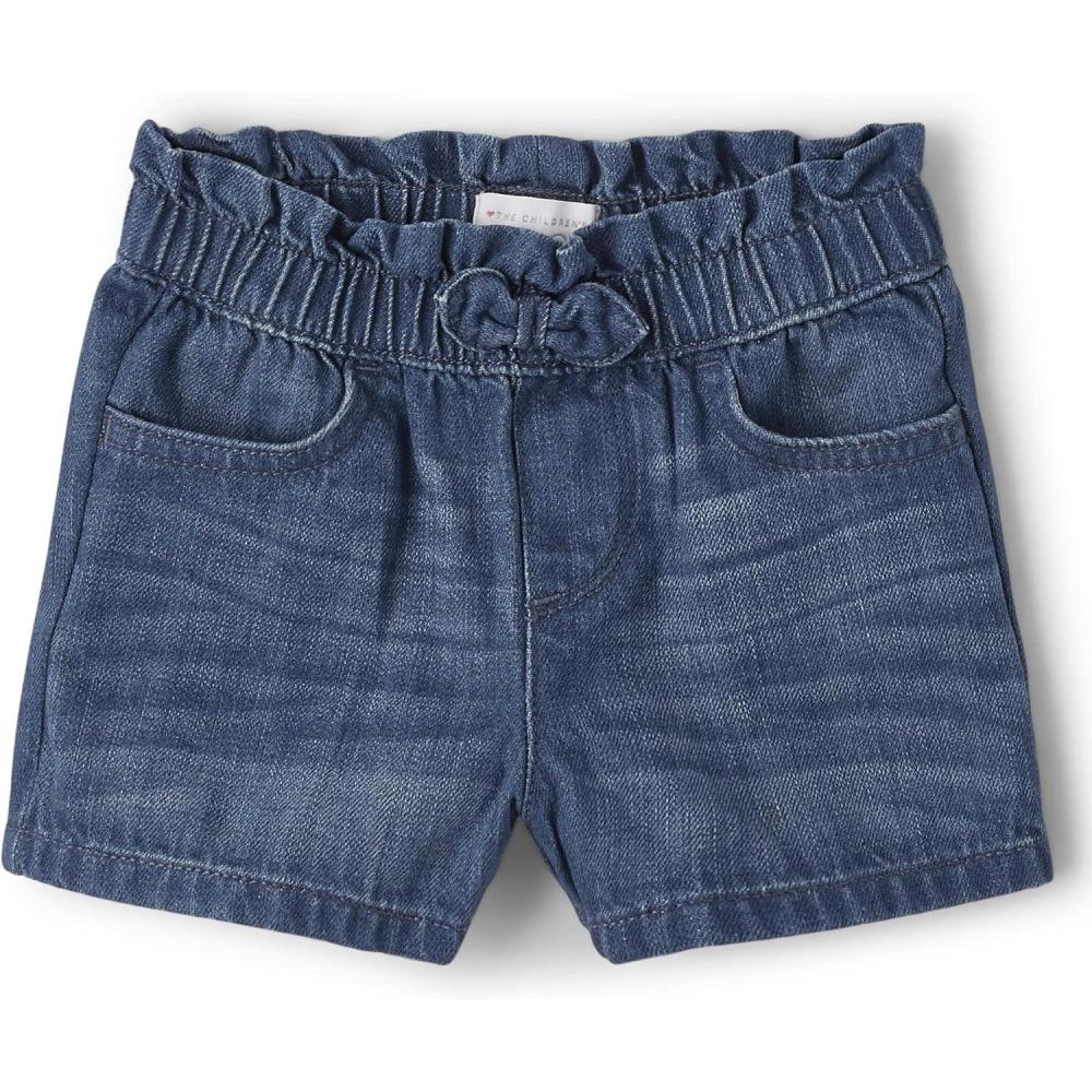 imageThe Childrens Place BabyGirls and Toddler Paperbag Waist ShortsRose Wash