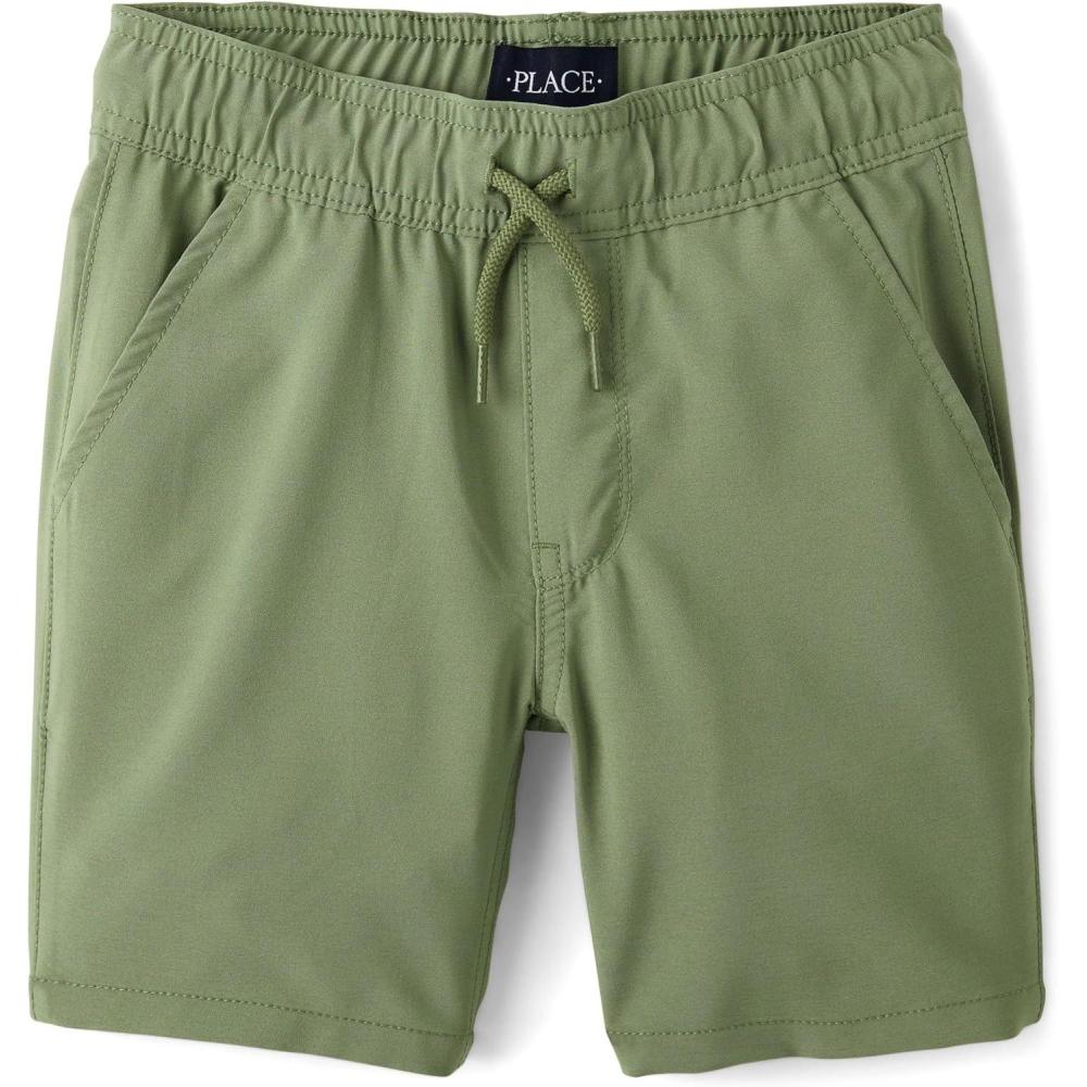 imageThe Childrens Place Boys Quick Dry Pull on ShortsCapers