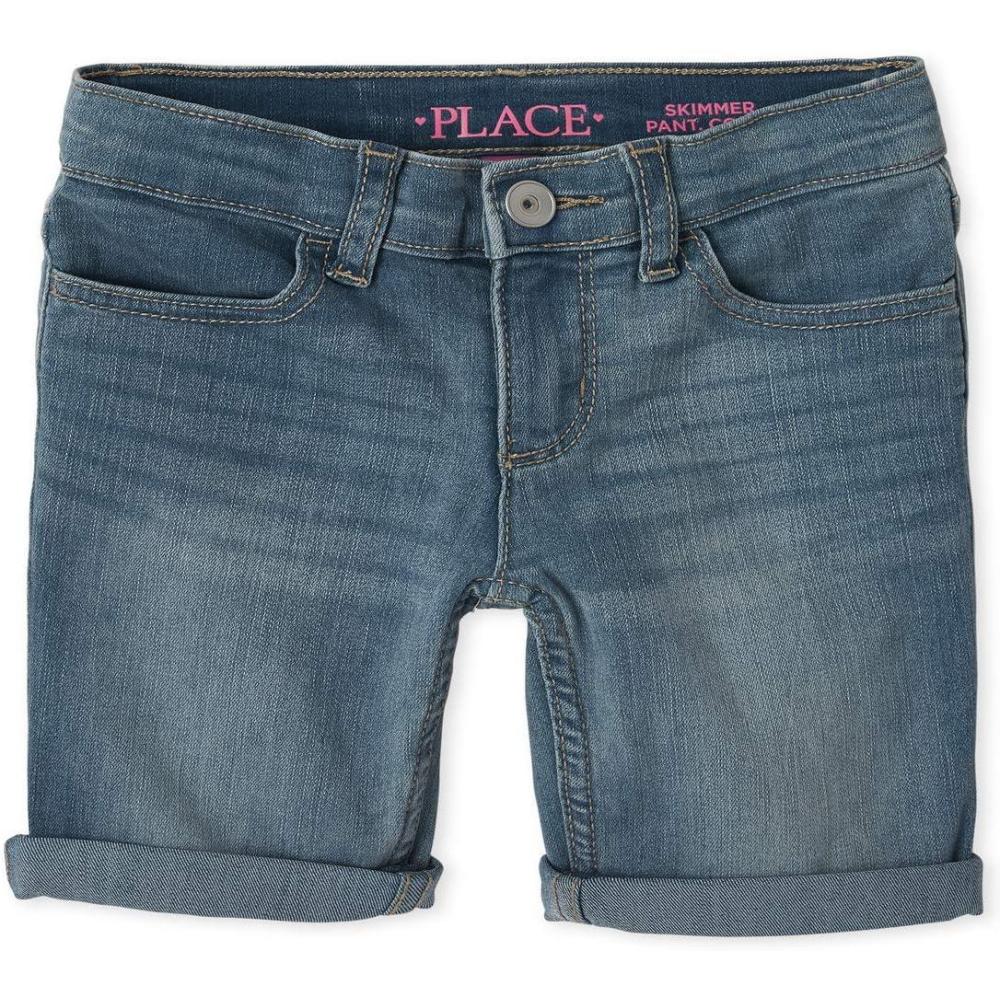 imageThe Childrens Place Girls Twill Skimmer ShortsTwyla Wash