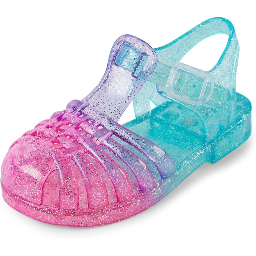 imageThe Childrens Place girls And Toddler Girls Jelly Fisherman SandalsSandalOmbre Multicolor