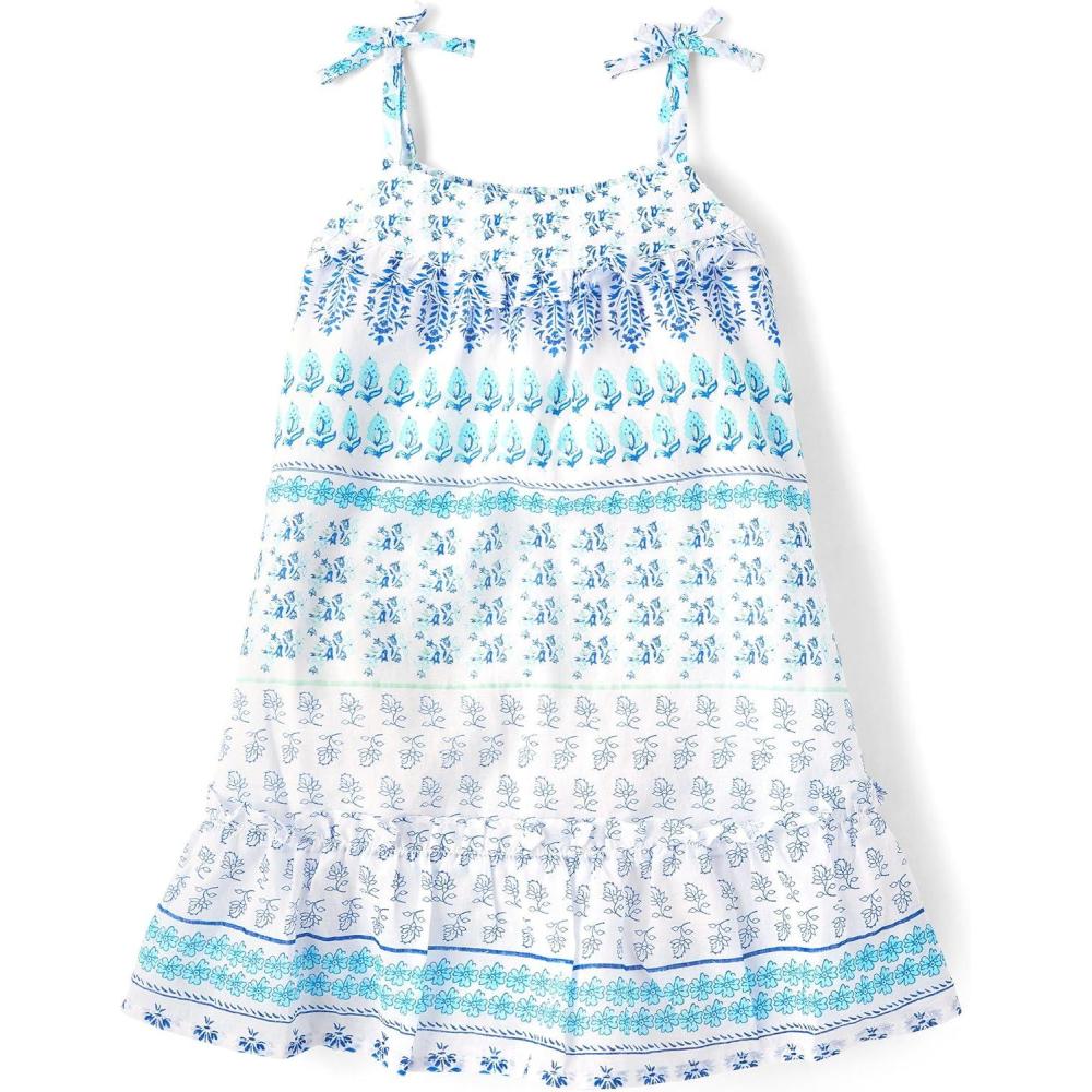imageThe Childrens PlaceBabyGirlsand Toddler Sleeveless DressRed Butterfly9 Months12 MonthsPastel Blue Tassels