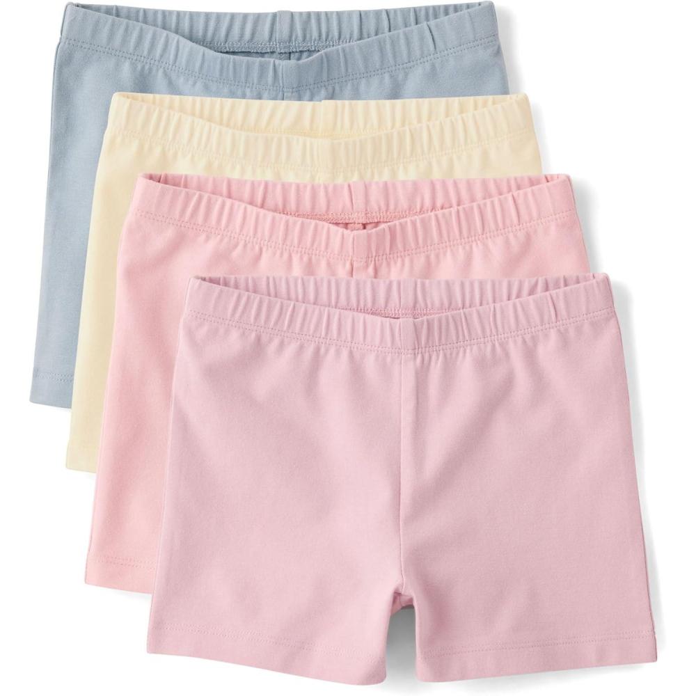 imageThe Childrens PlaceGirlsAssorted Cartwheel ShortsFair Ivory 4PackSmall