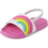 The Children’s Place Baby Girls’ And Toddler Everyday Slide Sandals With Backstrap(Rainbow Wave)