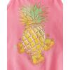 The Children’s Place Baby Girls’ and Toddler Halter Tank Tops(Bright Pink Pineapple 2-pack)