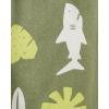 The Children’s Place Boys’ 100% Cotton Sleeve Top and Shorts 2 Piece Pajama Set(Capers)