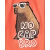 The Children’s Place Boys’ 100% Cotton Sleeve Top and Shorts 2 Piece Pajama Set(Capybara)