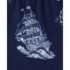The Children’s Place Boys’ 100% Cotton Sleeve Top and Shorts 2 Piece Pajama Set(Octopus)