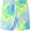 The Children’s Place Boys’ Short Sleeve Rashguard and Swim Trunk, 2-piece Set(Tie Dye Yellow)
