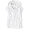 The Children’s Place Baby Girls’ and Toddler Hooded Swim Coverup(White Terry)