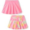 The Children’s Place Baby Girls’ and Toddler Pull on Everyday Skorts(Pink Pineapple/Pink 2-pack)