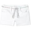 The Children’s Place Girls Denim Shortie Shorts(White Belted)