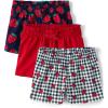 The Children’s Place,Baby Girls,and Toddler Girls Paper Bag Shorts(Strawberry Gingham 3-pack)