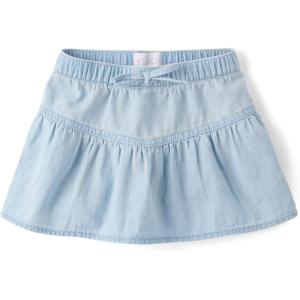 The Children’s Place Baby Girls’ And Toddler Denim Skort(Sutton Wash Chambray)