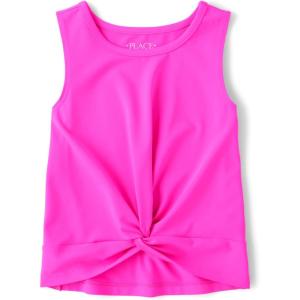 The Children’s Place Baby Girls’ and Toddler Active Twist Front Tank Top(Pink Beam)