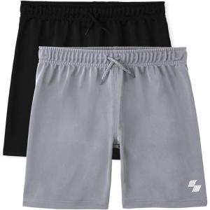 The Children’s Place Boys’ Performance Basketball Shorts 2 Pack(Multi Clr)