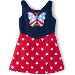 The Children’s Place,Baby-Girls,and Toddler Sleeveless Dress,Red Butterfly,9 Months,12 Months(Red Butterfly)