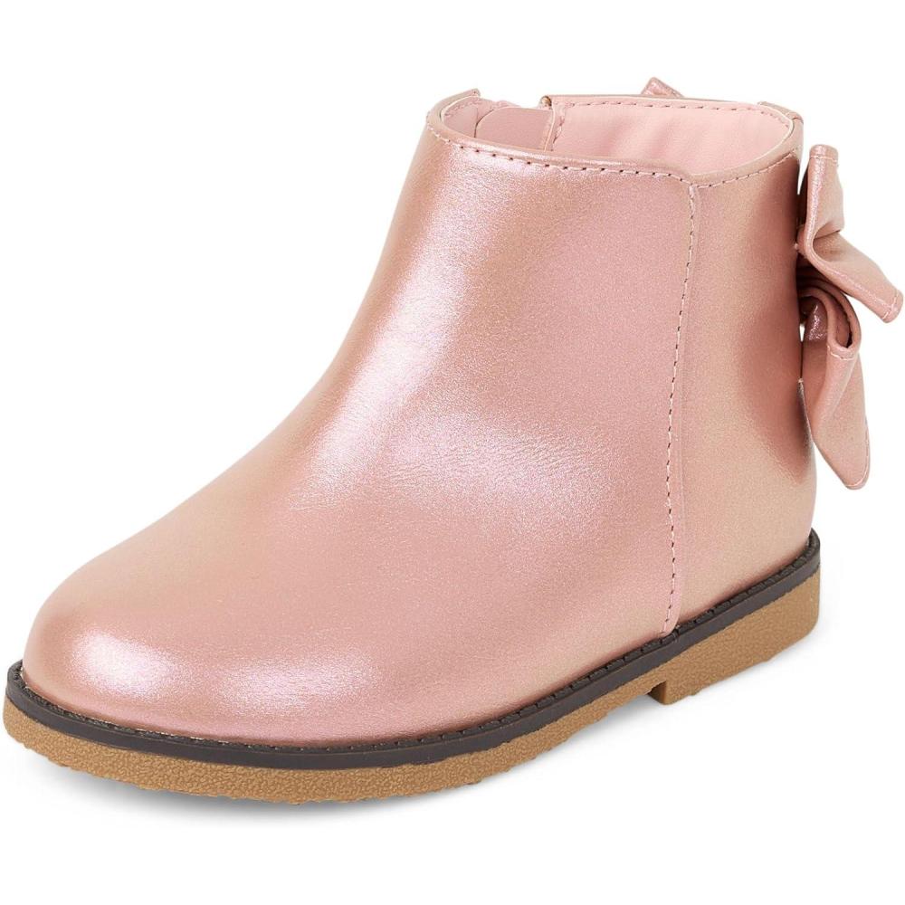 imageThe Childrens Place Baby Girls And Toddler Ankle BootsPink Bow