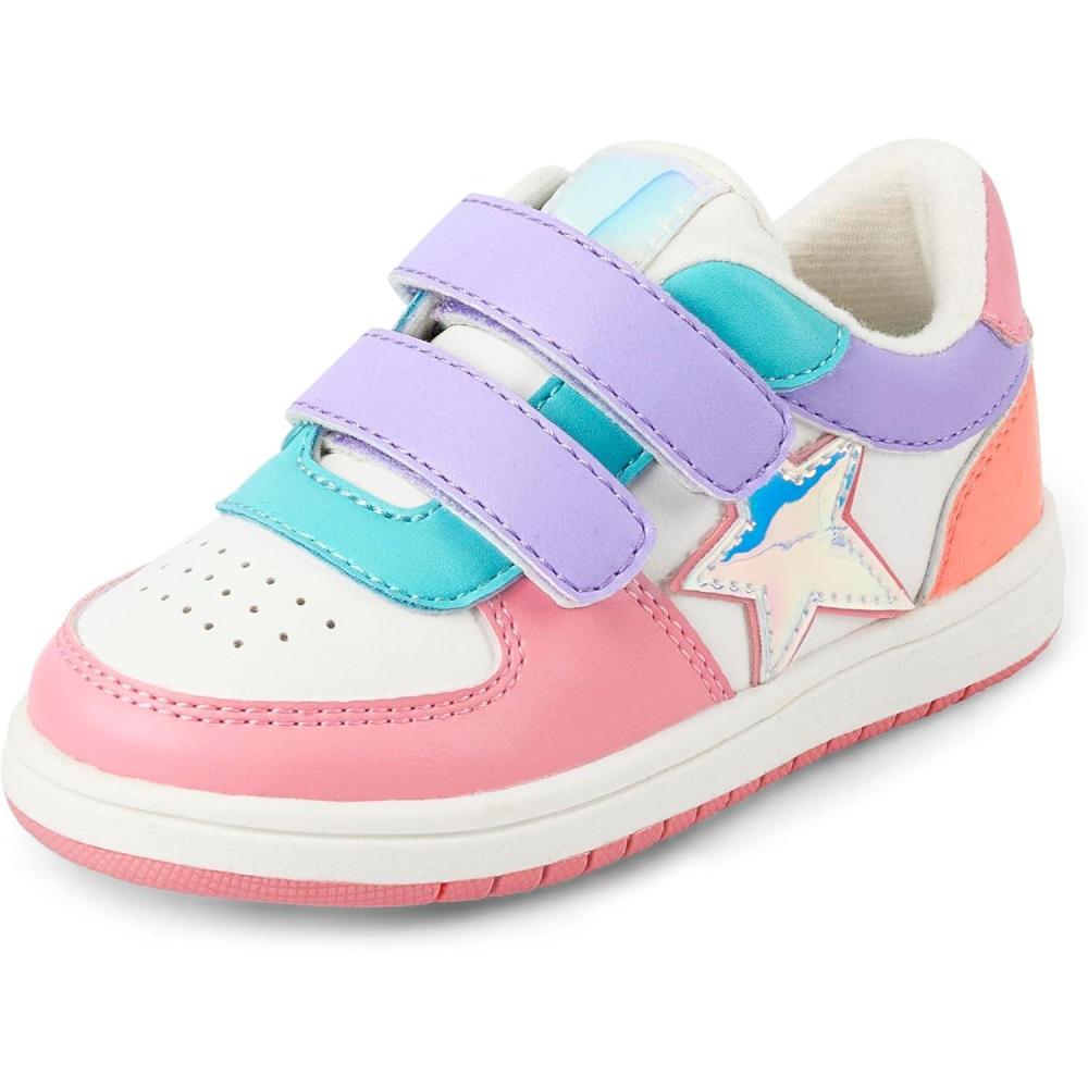imageThe Childrens Place Baby Girls Baby Girls and Toddler Everyday Casual SneakersColorblock Low Top