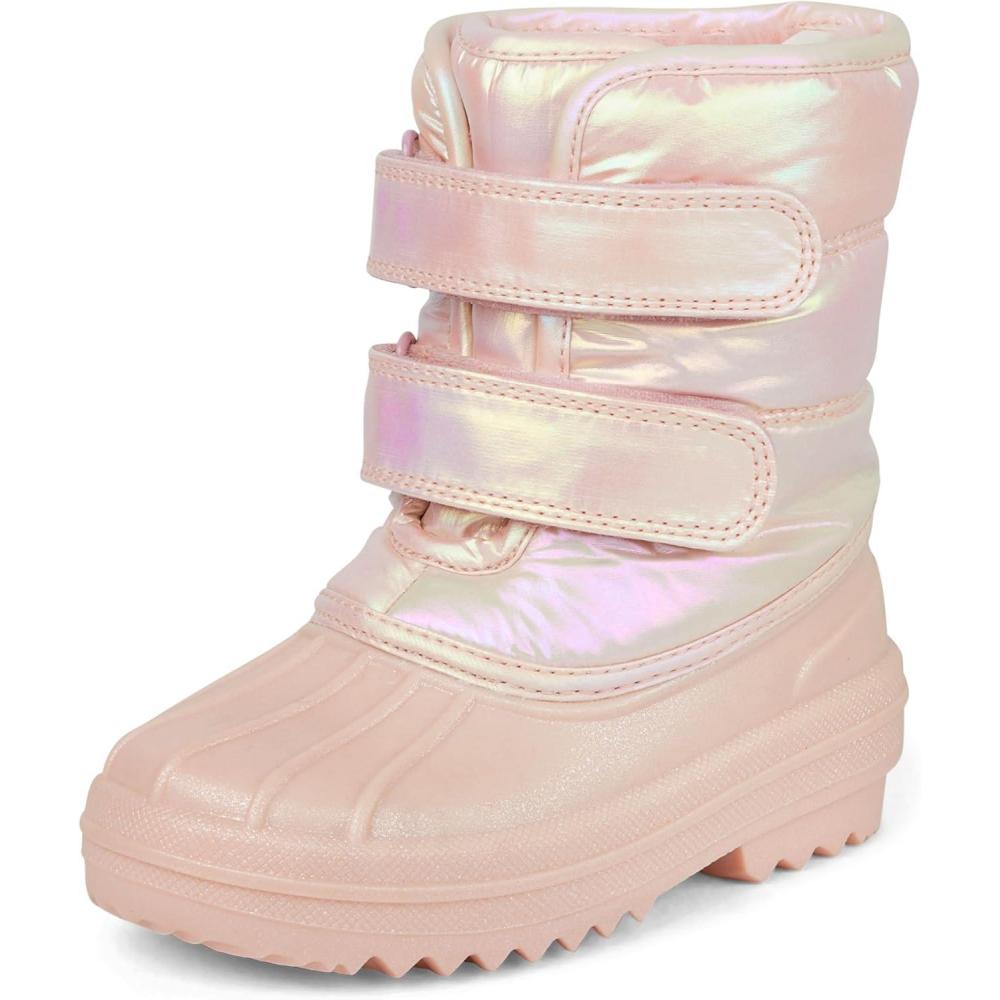 imageThe Childrens Place Baby Girls Faux Fur Trim Snow BootsPink