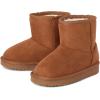 The Children’s Place Baby Girls’ Baby Girls and Toddler Classic Ankle Boots, Faux Fur Lined(Tan)