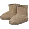 The Children’s Place Baby Girls’ Baby Girls and Toddler Classic Ankle Boots, Faux Fur Lined(Taupe)