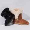 The Children’s Place Girls’ Warm Lightweight Winter Boot(Black)