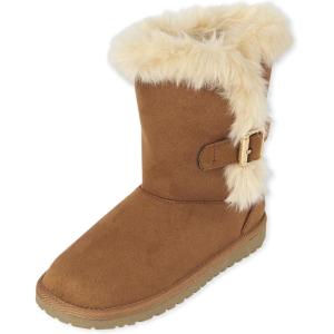 The Children’s Place Girls’ Warm Lightweight Winter Boot(Chestnut)